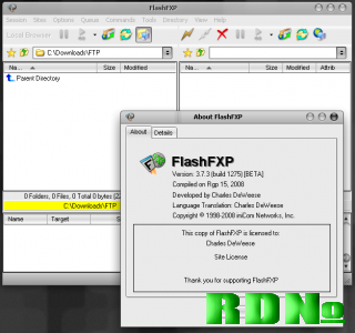 FlashFXP v3.7.6 build 1305 BETA