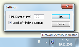 Network Activity Indicator for Windows 7