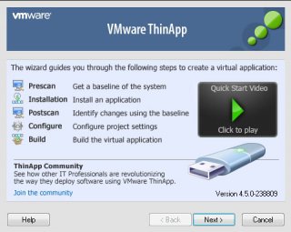 portable VMWare ThinApp 4.5.0 Build 238809
