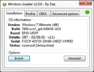 Windows Loader v2.0.0 by Daz (x86-x64)(04/05/2011)