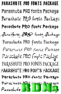 Коммерческие шрифты Parashute PRO