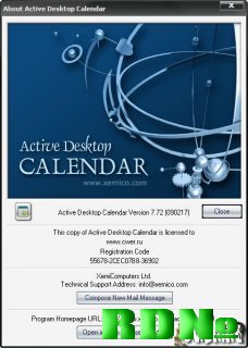 Active Desktop Calendar 7.72 Build 09021