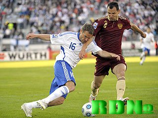 Отборочный тур ЧМ-2010. Сборная России разгромила команду Финляндии - 3:0
