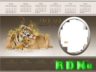 Рамка для фото "Год тигра - 2010"